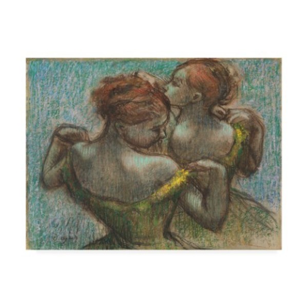Trademark Fine Art Edgar Degas 'Two Dancers, Half Length' Canvas Art, 24x32 IC00486-C2432GG